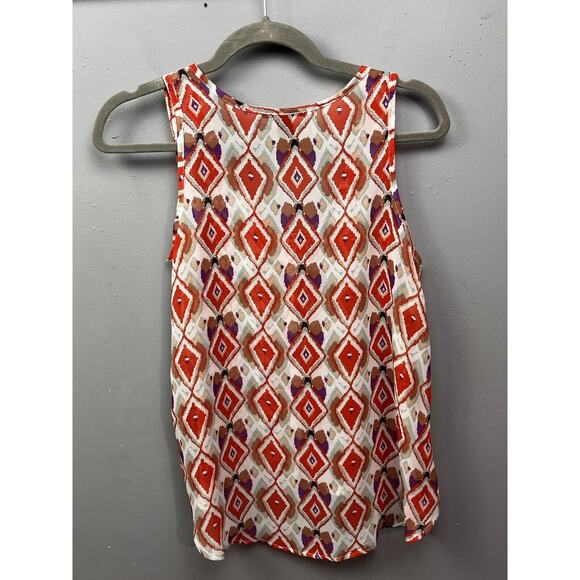 Forever 21 XXI Tank Womens Small Geometric Sheer Colorful‎ - Picture 2 of 7